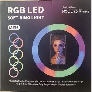 14 Inches RGB Ringlight +tripod Stand And Remote Control