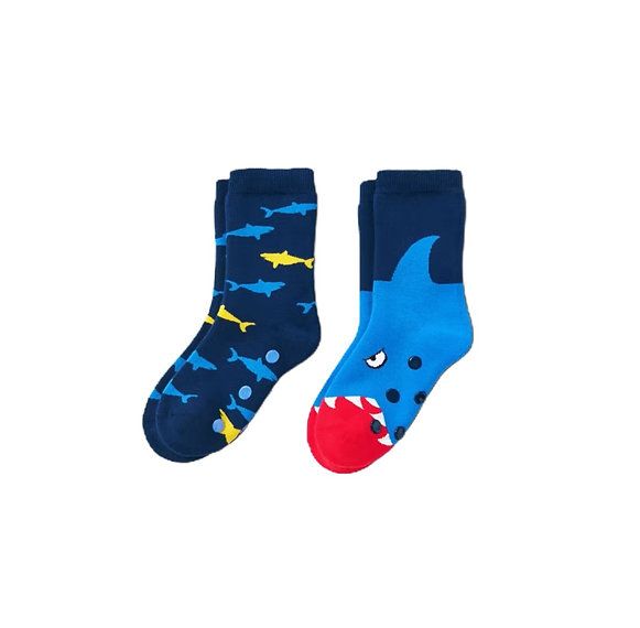 Toddler Boys Anti-slip Socks 2pairs, Multicolour