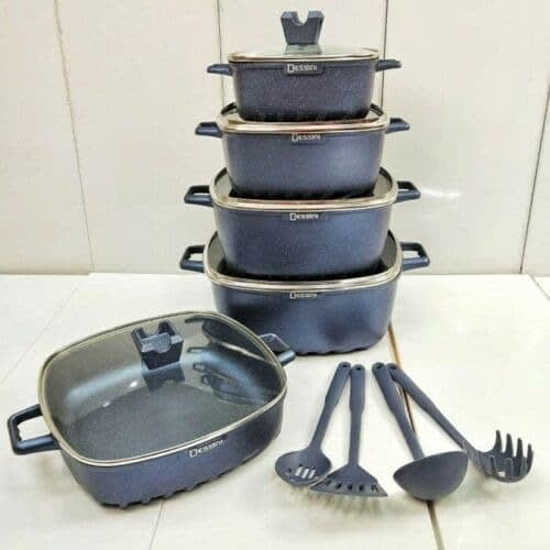 22 Pieces Set Non Stick Granite Cooking Pot