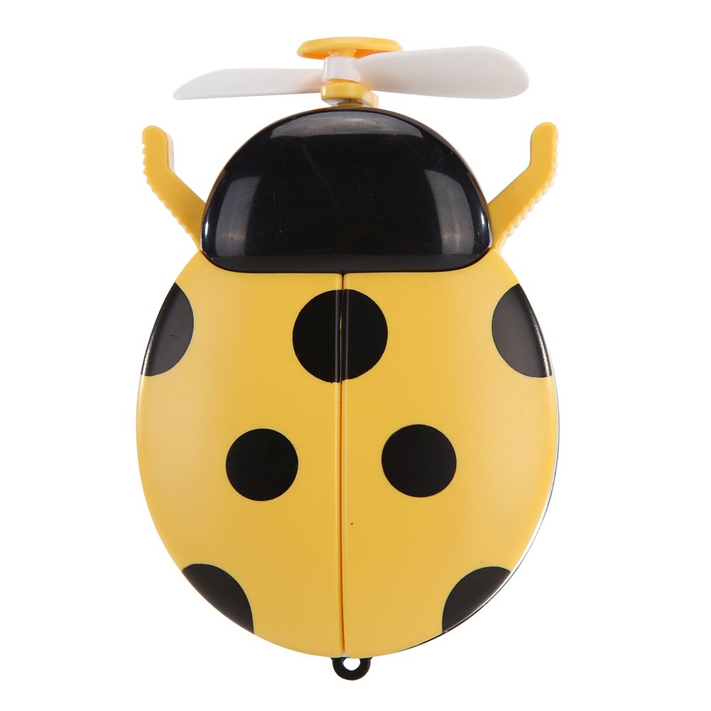 Makeup Beauty Folding Handheld Cartoon USB LED 5W With Fan Mini Tool Rechargeable Mirror Cosmetic Light Ladybird Portable