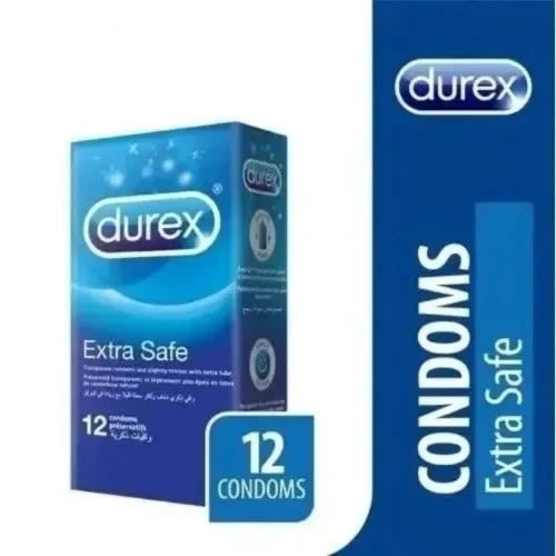 Durex Condoms - Extra Safe - 6 Packs Of 12pcs - 72 Pieces