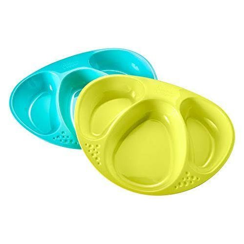 2 Pack Baby Feeding Section Plate