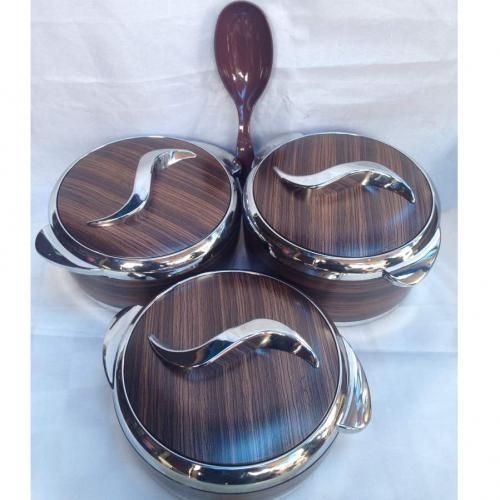 3 Pcs Set Of Insulated Hot Pot