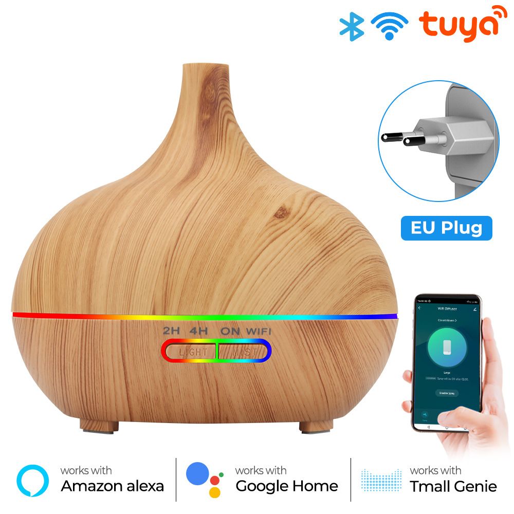 Mechanical Home Light Wood Grain Automatic Round AC