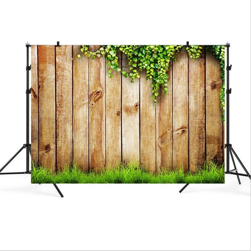 2.1m X 1.5m Flower Vine Vintage Wooden Board For Children Photographing Photography Background Cloth
