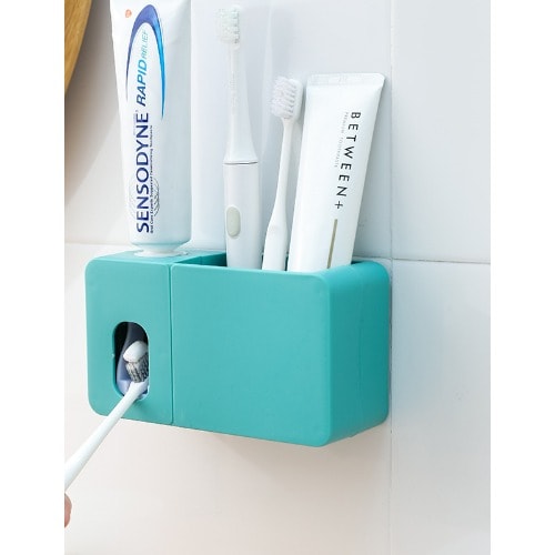 Toothpaste Dispenser/brush Holder-green