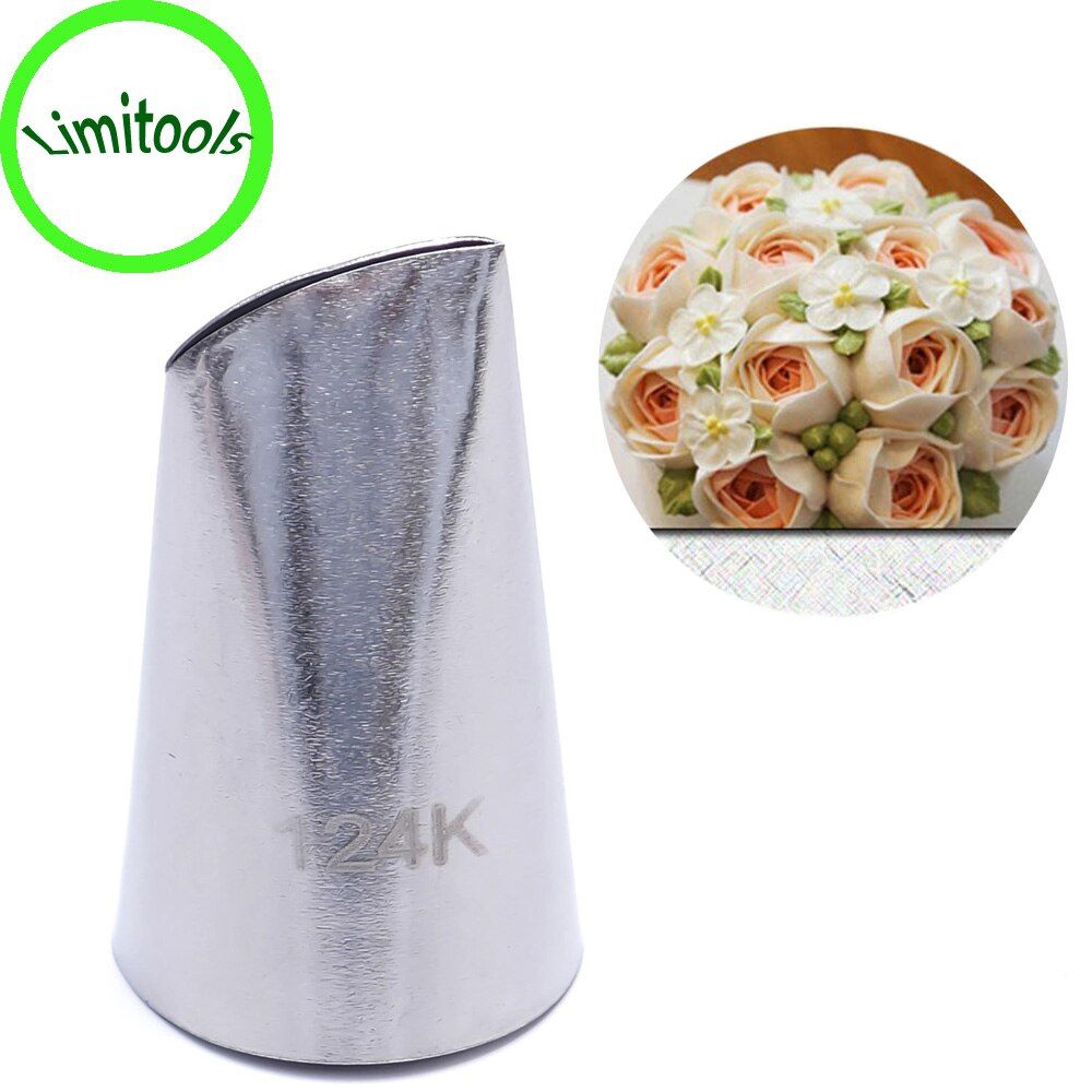 #124K Austin Rose Cake Decorating Tip Sugar Craft Stainless