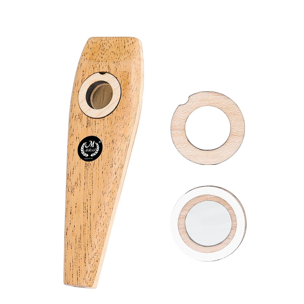 Wooden Kazoo Woodwind Instrument Extremely Easy to Learn and Play Musical Instrument Music Party Favor Gift for Kids Adults All Ages