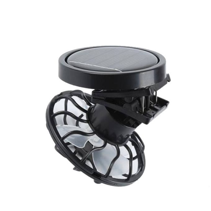 Handsfree Clip On   Solar Fan Traveling Portable Sun Energy Power Fans