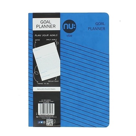 Nu - Vibe Stripe A5 Goal Planner - 80 Pages - Blue