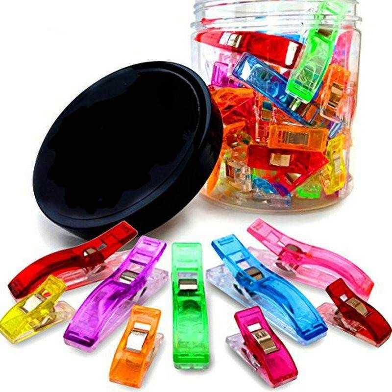 100pcs Filling Clips Quilt Tools Patchwork Sewing Accessory Plastic Wonder Clips Clamps Fabric Craft Sewing Holder