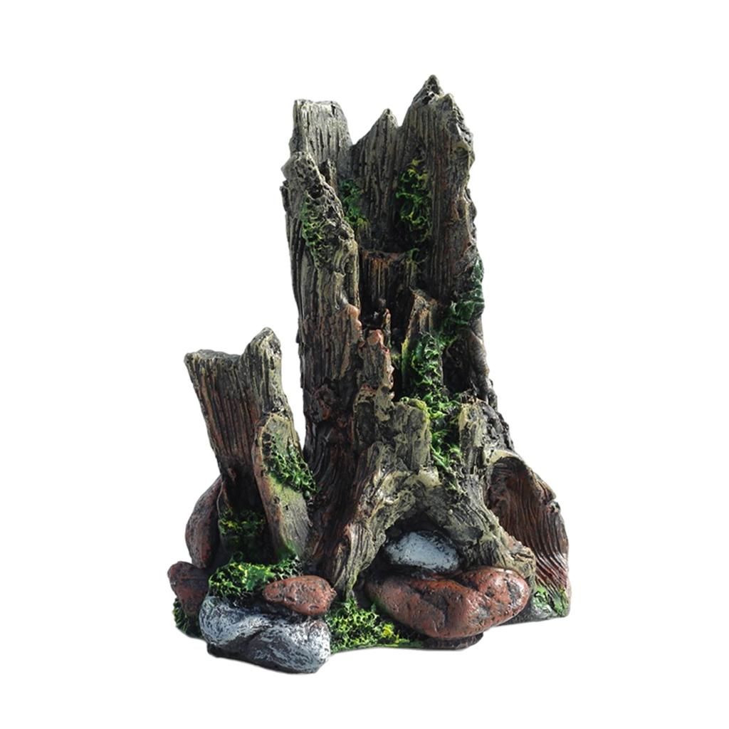 Artificial Tree Trunk Fish Tank Decoration For Aquariums Fish Tank