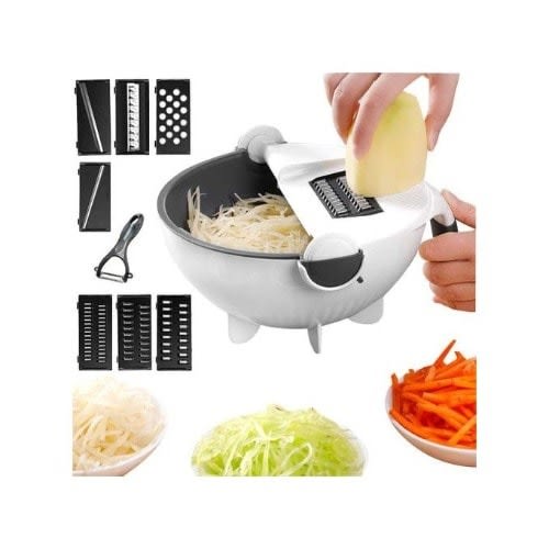 9 In 1 Drain Basket Veggie Grater