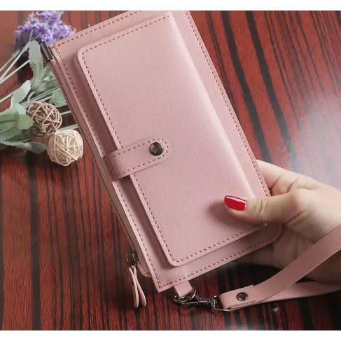 Women's Multifunctional Pu Leather Wallet With Organizers - Mink