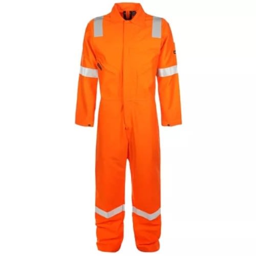 Safety Coverall With Reflator Orange - Xxl