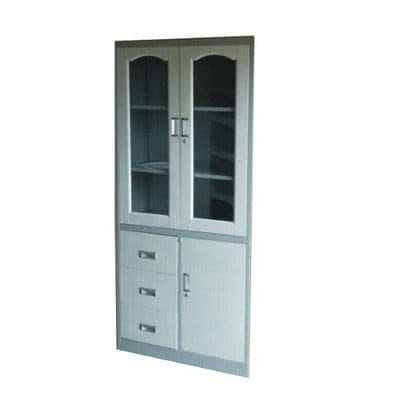 Excell Double Opening Glass Door File Cabinet