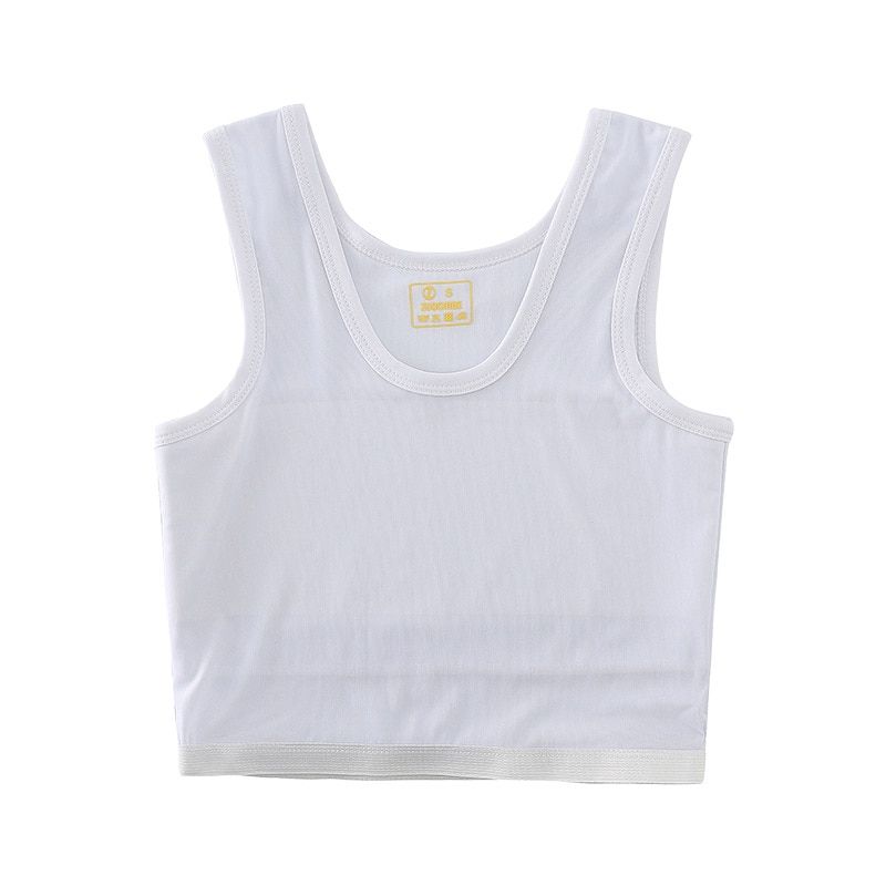 S-6XL Tomboy Pullover Short Chest Binder FTM Les Trans Mesh Vest-White
