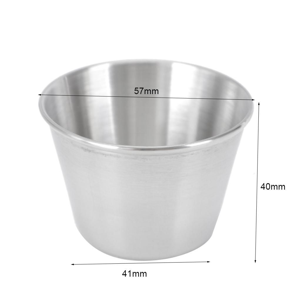 24 Pack Stainless Steel Condiment Sauce Cups,Commercial