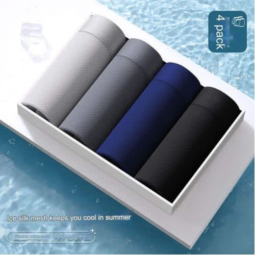 Men's Fashion Casual Classic Briefs - 4-Piece Set - Multicolor