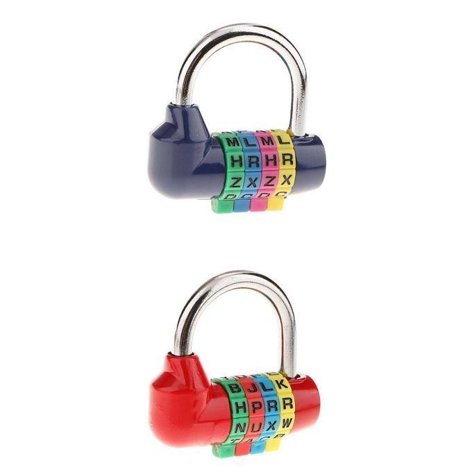 2x4Dial Combination Lock Resettable Padlock For TravelCase Toolbox