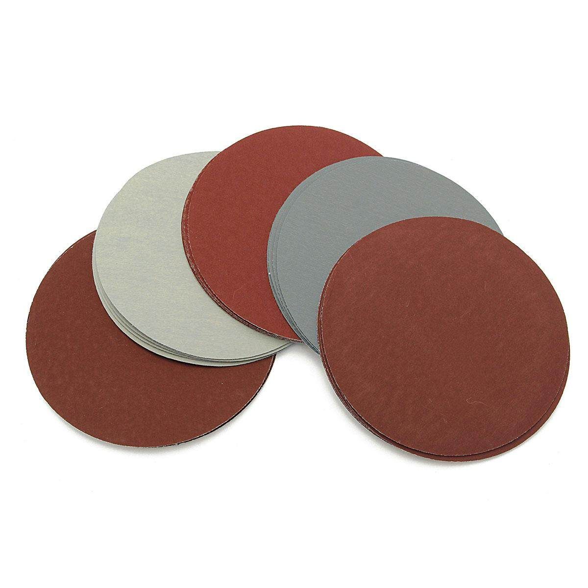 25X 5'' Round Grit 1000 1500 2000 2500 3000 Sanding Discs Hook Loop Sandpaper
