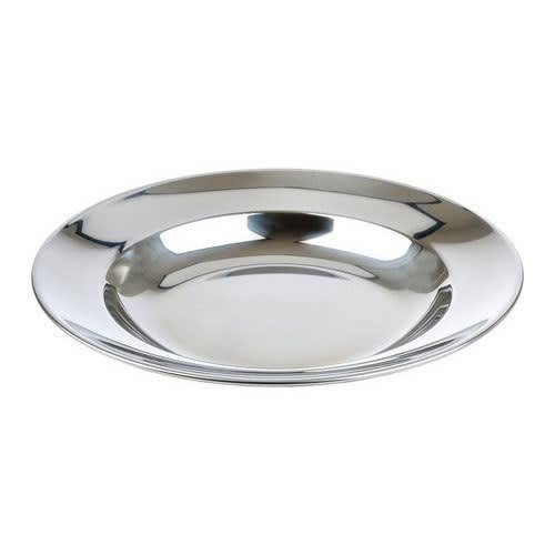 Stainless Steel Plate - 22cm - 12 Pcs