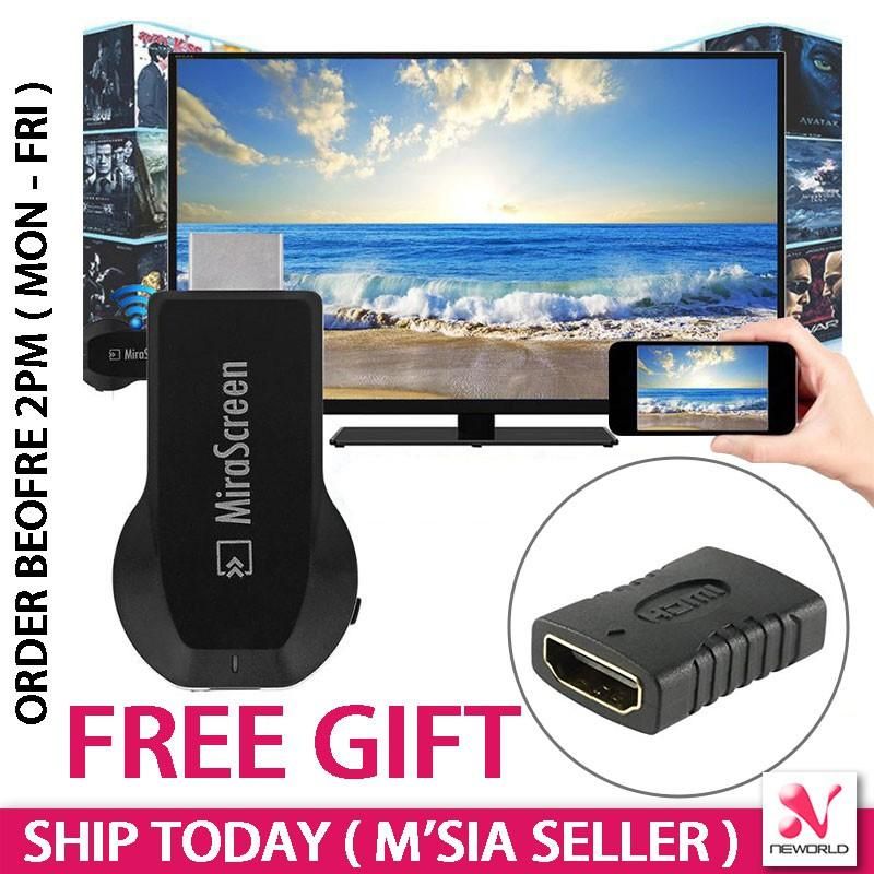 MiraScreen Phone Mirror TV Screen Like Mira Cast MiraCast ChromeCast (Black) CUIII
