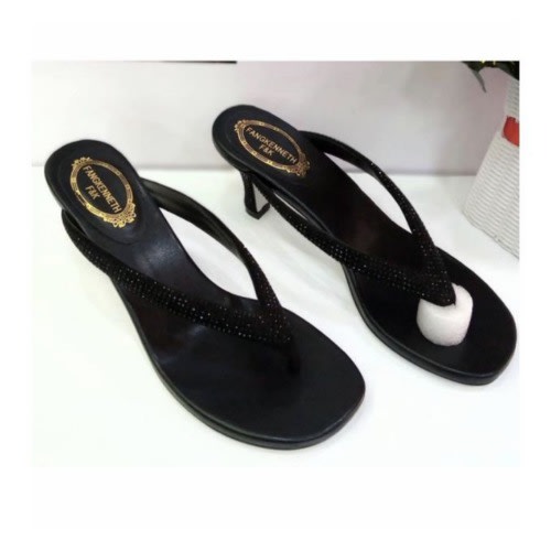 Studded Mid Heel Women Slip -on