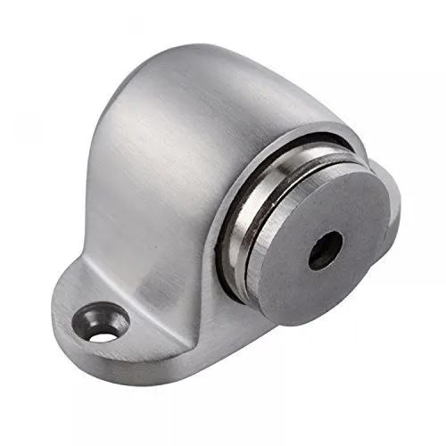 Floor Mounted Powerful Magnetic Door Stopper - 10pcs - Silver