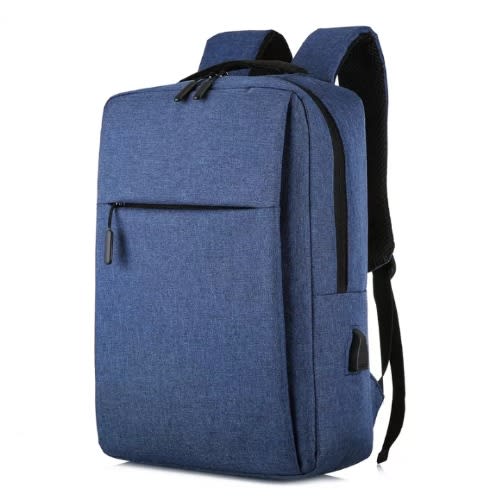 Smart Retro Laptop Backpack - Blue -14"