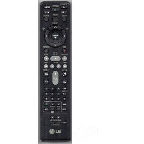 LG DVD & Home Theater Replacement Remote Control