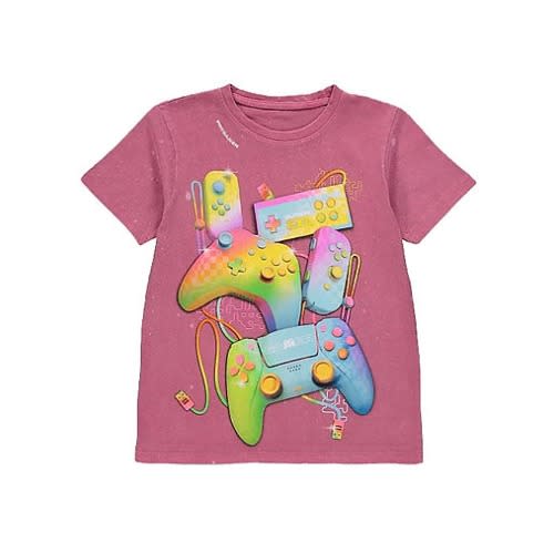 Gaming Graphic T-shirt - Pink