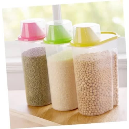 Cereals And Food Stuffs Storage Containers - 2.5L X 3 Pieces
