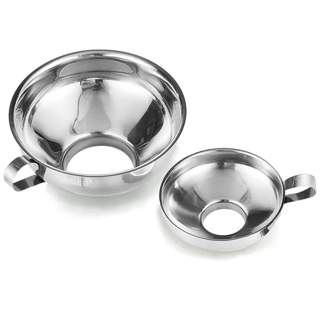 Canning Funnel,2 Pack Stainless Steel Kitchen Funnel