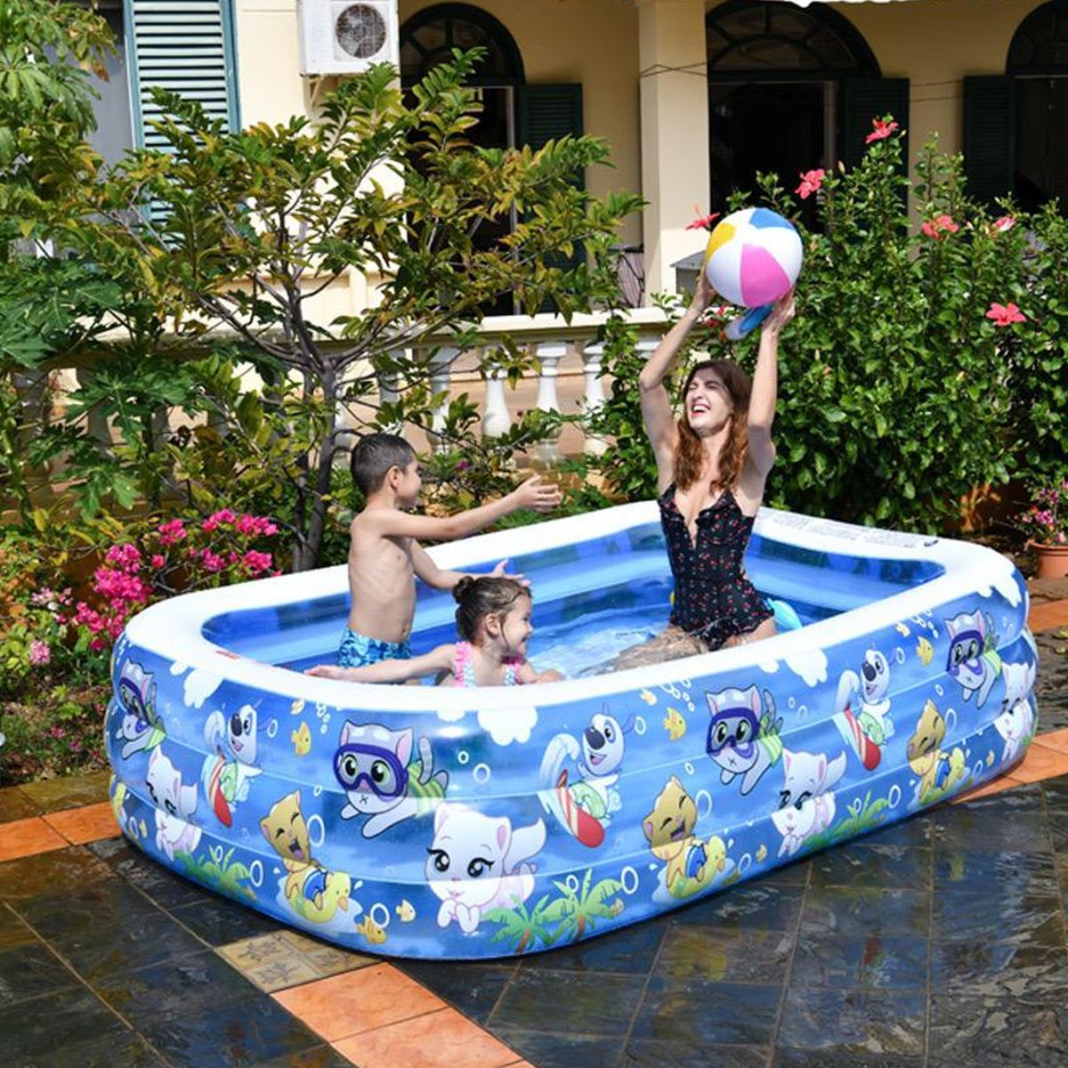 Inflatable Outdoor/ Indoor Swimming Pool For 3 To 6 Person