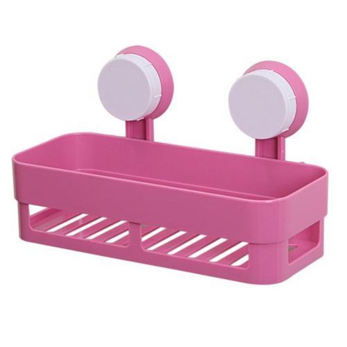 Plastic Bathroom Shelf/ Kitchen Storage Organizer - Pink