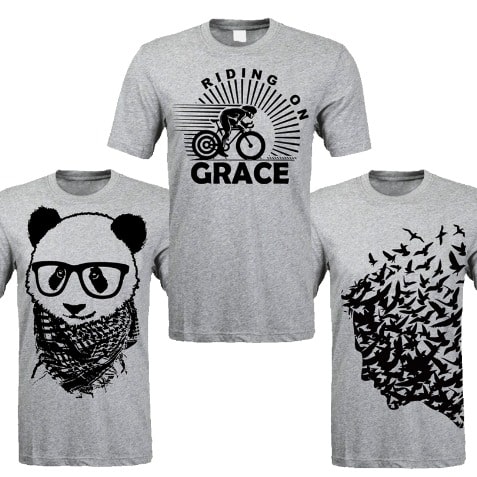 Top 3 Grey Picks Tshirt Bundle - Grey