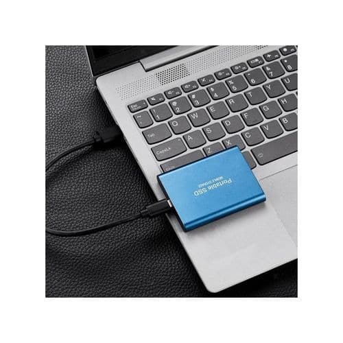 External Hard Drive - 1TB SSD - Blue