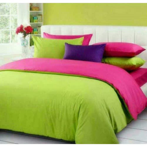 Reversible Plain Duvet Cover