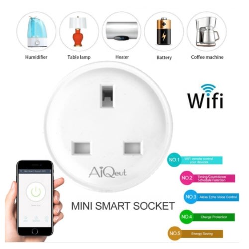 Uk Standard 16a Mini Smart Wi-fi Plug With Energy Monitoring