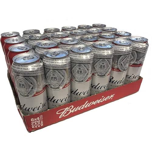 Budweiser Lager Beer Can 50 Cl X24