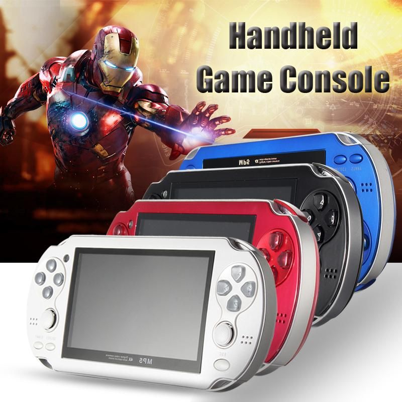 8GB Video Game Console Free 2000 Games 4.3 Inch MP5 MP6 Players Handheld Game Player 4Colors Blue (blue)