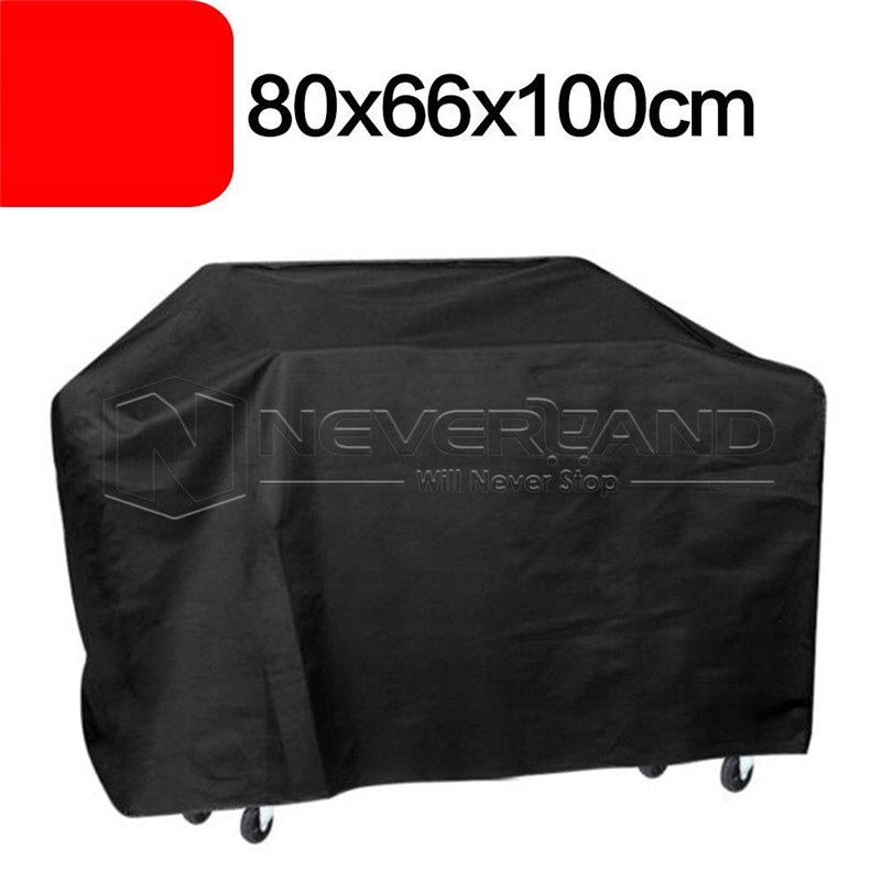 1PCS BBQ Grill Cover Dustproof Waterproof Heavy Duty BBQ Cover Rain Protective Barbecue Cover Outdoor Garden BBQ Accessories