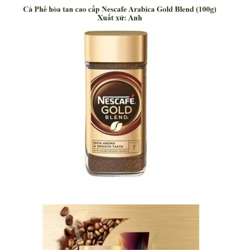 Nescafe Gold Blend Decaff - 100g