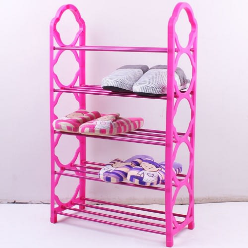 5 Tiers Shoe Rack Organizer - Pink