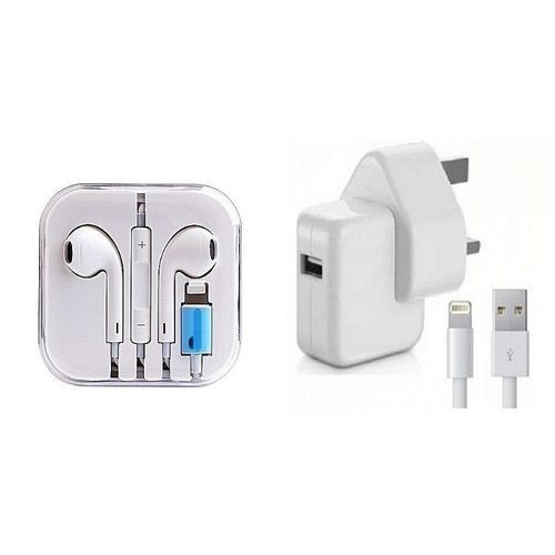 Phone  Charger Plus  Earpiece Compatible With IPhone 7 ,8