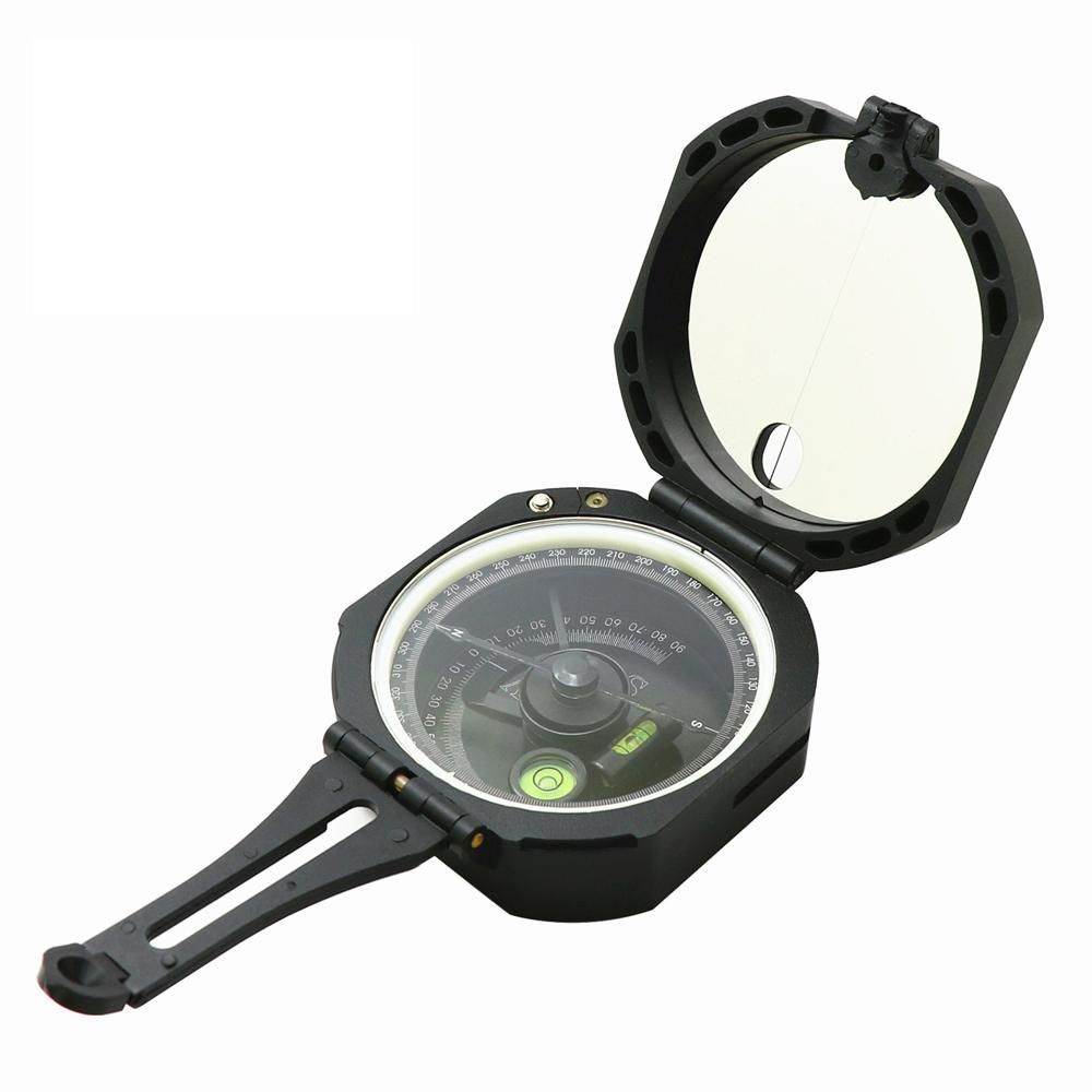 Multifunctional Compass High-Accuracy Geological Compass Survival Orienteering Compass Waterproof Gradiometer Inclinometer for Camping Hiking Adventure Tacticals Training