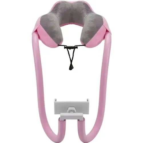 2in1 Neck Support Pillow With Phone Holder