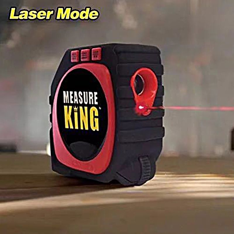 Measure King Laser Measuring Ruler 3-In-1 Digital Tape Meas