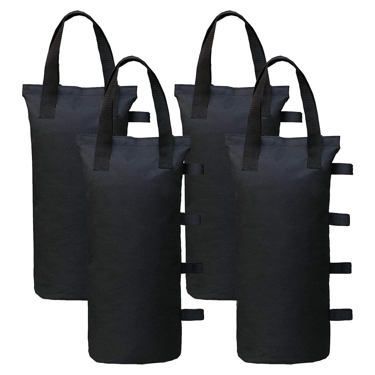 Sun Shelter Fixed Sand Bag Outdoor Essentials 4pcs Heavy for Instant Black